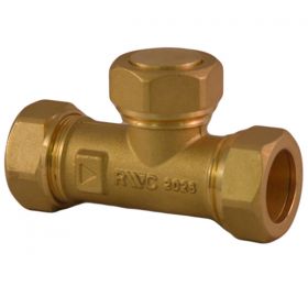 22MM TEE WITH NON RETURN VALVE